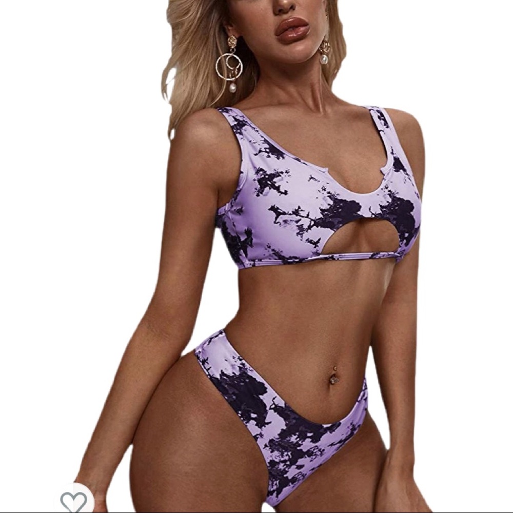 Purple Rush Swimsuit set Top and Bottoms So Sexy